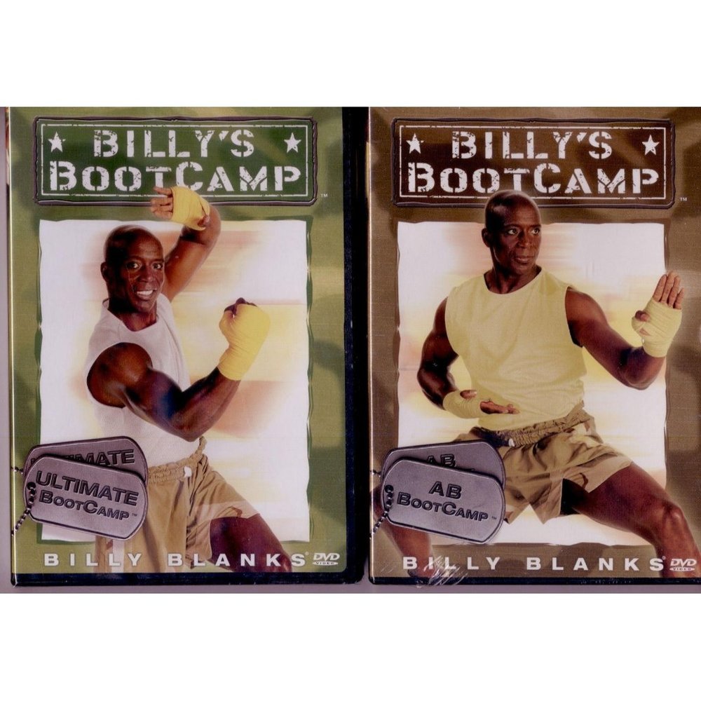 2 BILLY BLANKS BOOTCAMP DVDS ULTIMATE BOOTCAMP/AB